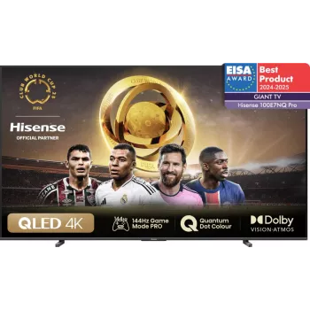 Hisense 100E77NQ PRO 2,54 m (100 inch) 4K Ultra HD smart-tv Wi-Fi zwart 500 cd/m²
