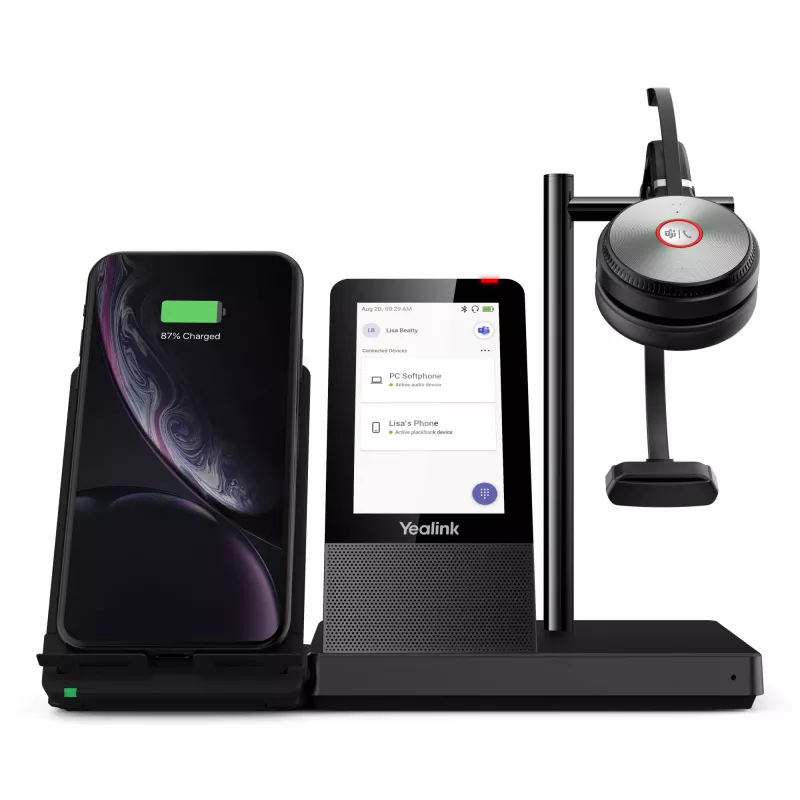 Persoonlijk audioconferentiesysteem Yealink WH66 DECT draadloze headset MONO TEAMS