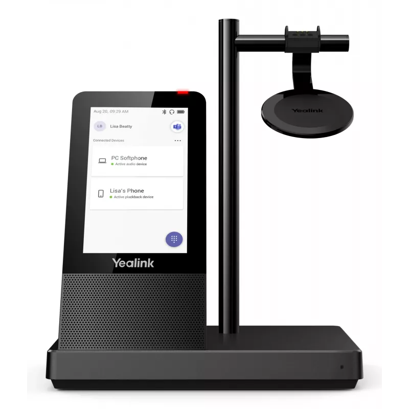 Persoonlijk audioconferentiesysteem Yealink WH66 DECT draadloze headset MONO TEAMS