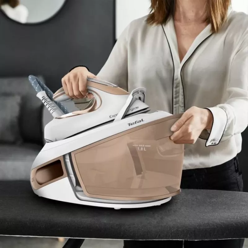 Tefal Express Airglide SV8027 1,8 L Durilium Airglide-strijkzool bruin, wit