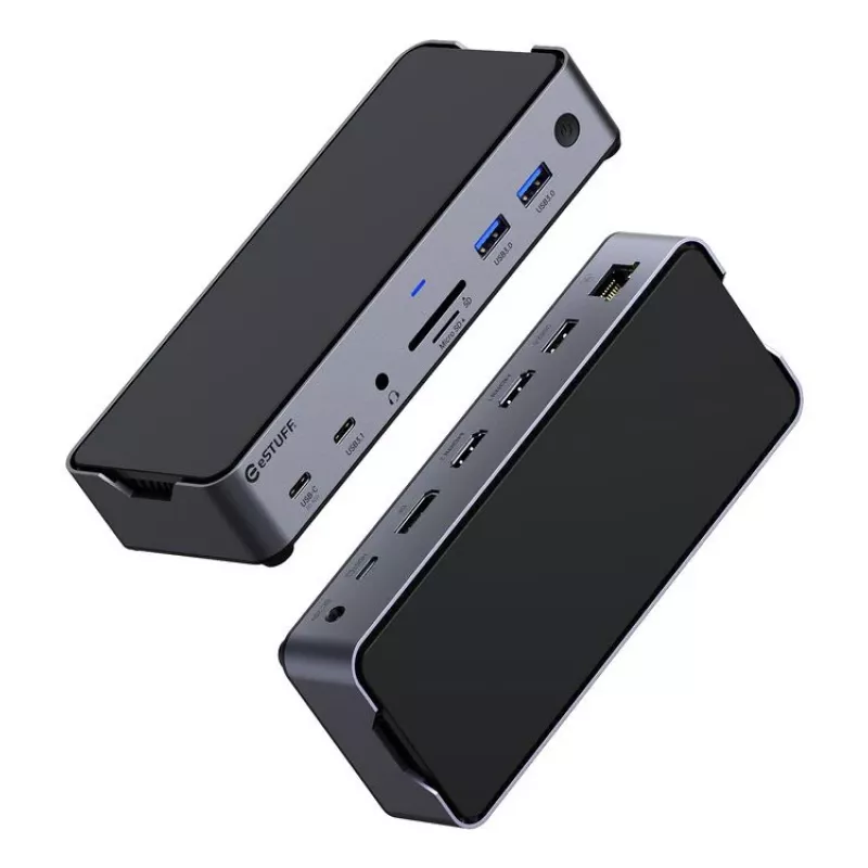 eSTUFF GLB232006 drievoudig USB-C-dockingstation