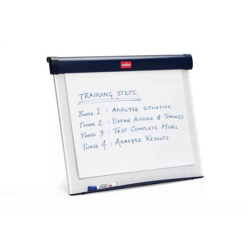 Nobo Barracuda desktop flipchart-easel, staal, blauw, wit, China, 6,93 kg, 750 mm, 655 mm
