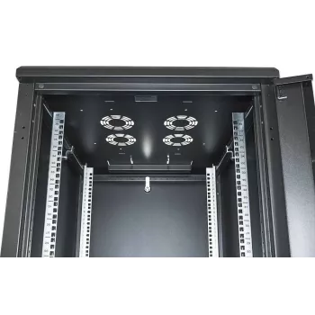 Intellinet 19 inch netwerkkast – vrijstaand, 42HE, 600 x 800 mm (breedte x diepte), zwart, flatpack, max. 1500 kg, meerpunts deurvergrendeling, één slot per zijwand, bruikbare diepte 123 tot 573 mm, IP20, rack, staal
