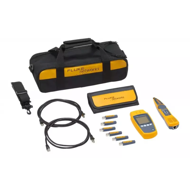 Fluke MicroScanner PoE MS-POE-KIT PoE-tester, zwart/blauw/geel