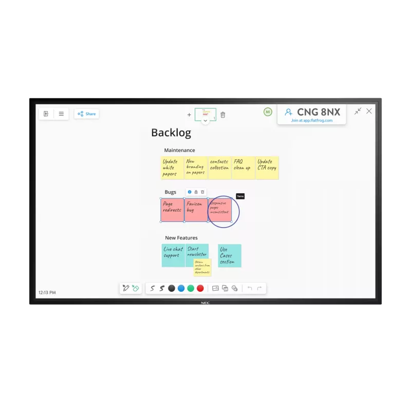 NEC MultiSync M861 IGB digital signage flatscreen 2,18 m (86 inch) LCD 500 cd/m² 4K Ultra HD zwart touchscreen 24/7