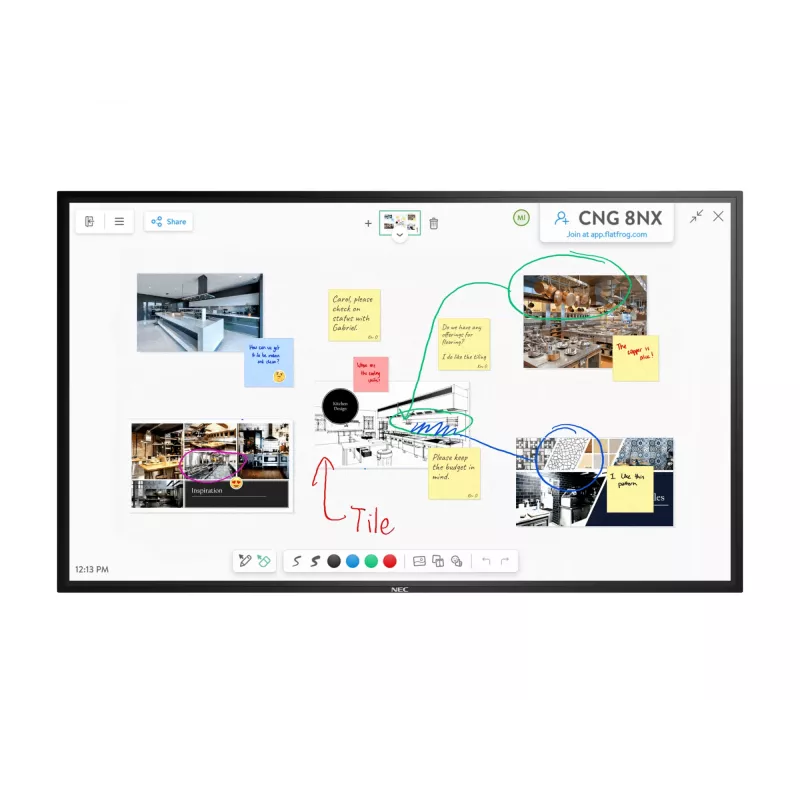 NEC MultiSync M861 IGB digital signage flatscreen 2,18 m (86 inch) LCD 500 cd/m² 4K Ultra HD zwart touchscreen 24/7