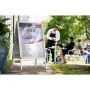 Nobo Essence A1 A-frame stoepbord, draagbaar infobord, zilver, aluminium, PVC, staal, A1, 605 mm, 1095 mm