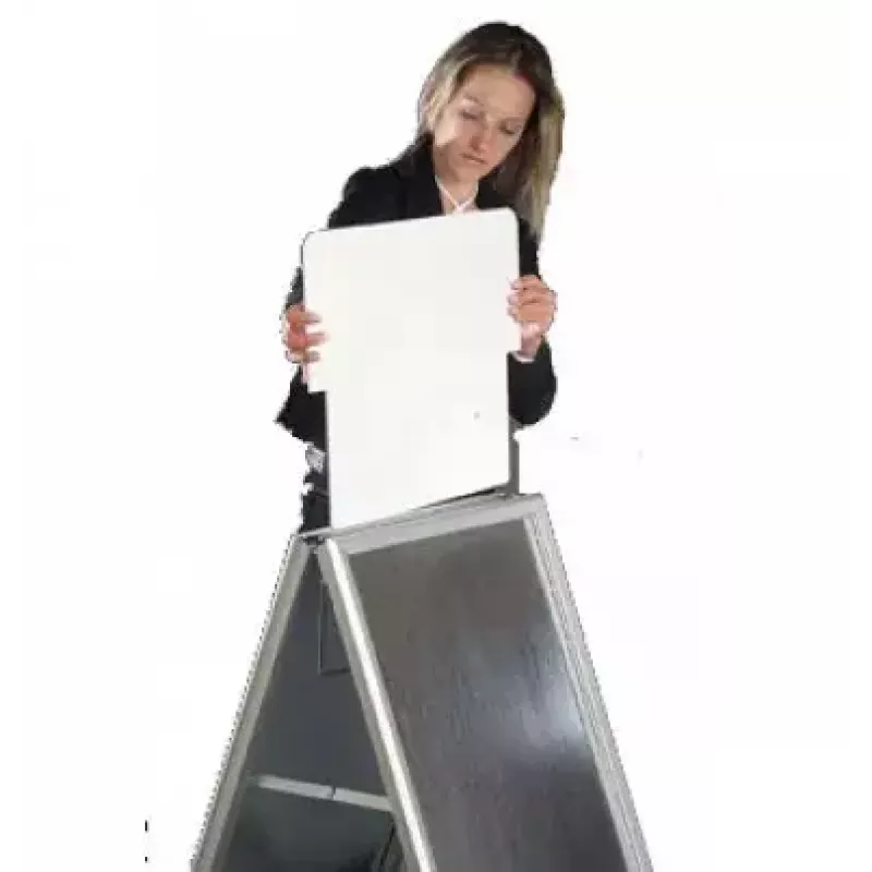 FRANKEN Standard posterstandaard BSA1, DIN A1 594 x 841 mm, 4-poots frame, binnen/buiten
