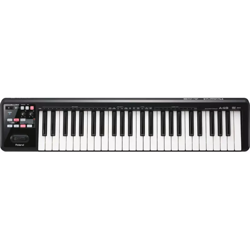 MIDI-toetsenbord Roland A-49 49 toetsen USB zwart wit