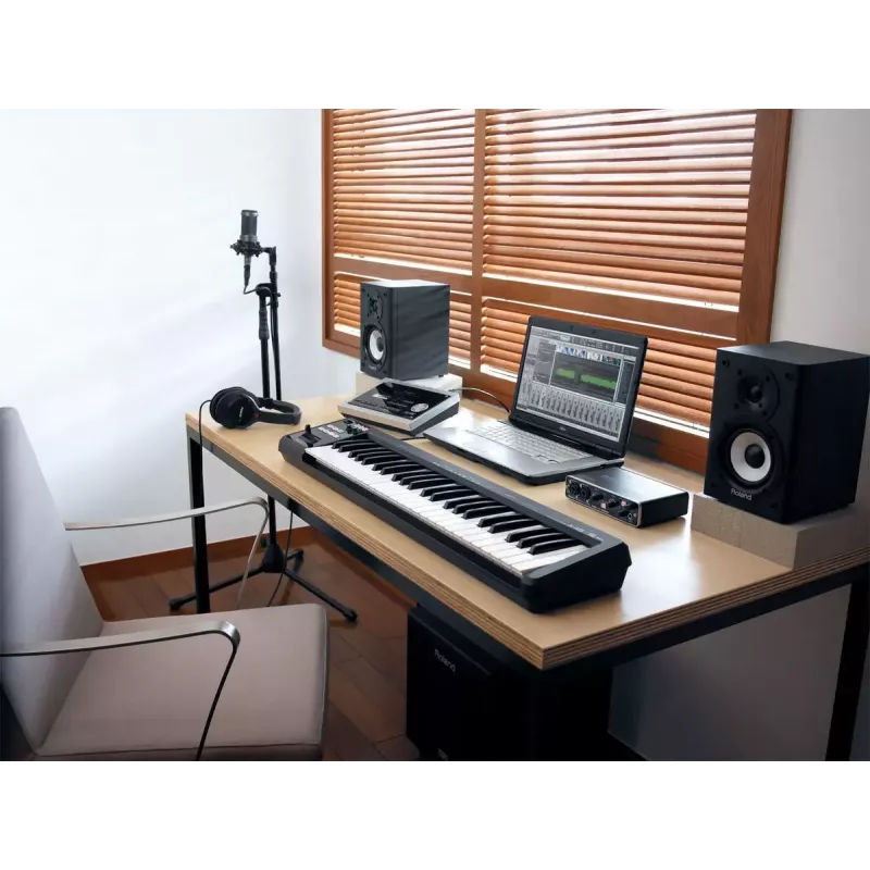 MIDI-toetsenbord Roland A-49 49 toetsen USB zwart wit
