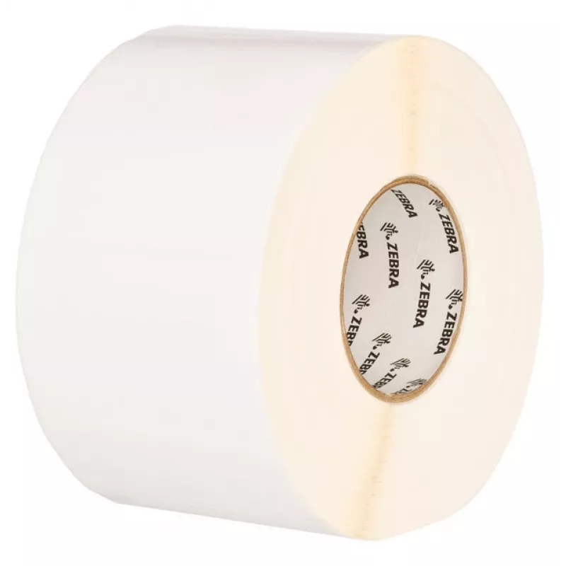 Zebra PolyO 3100T witte zelfklevende printeretiket