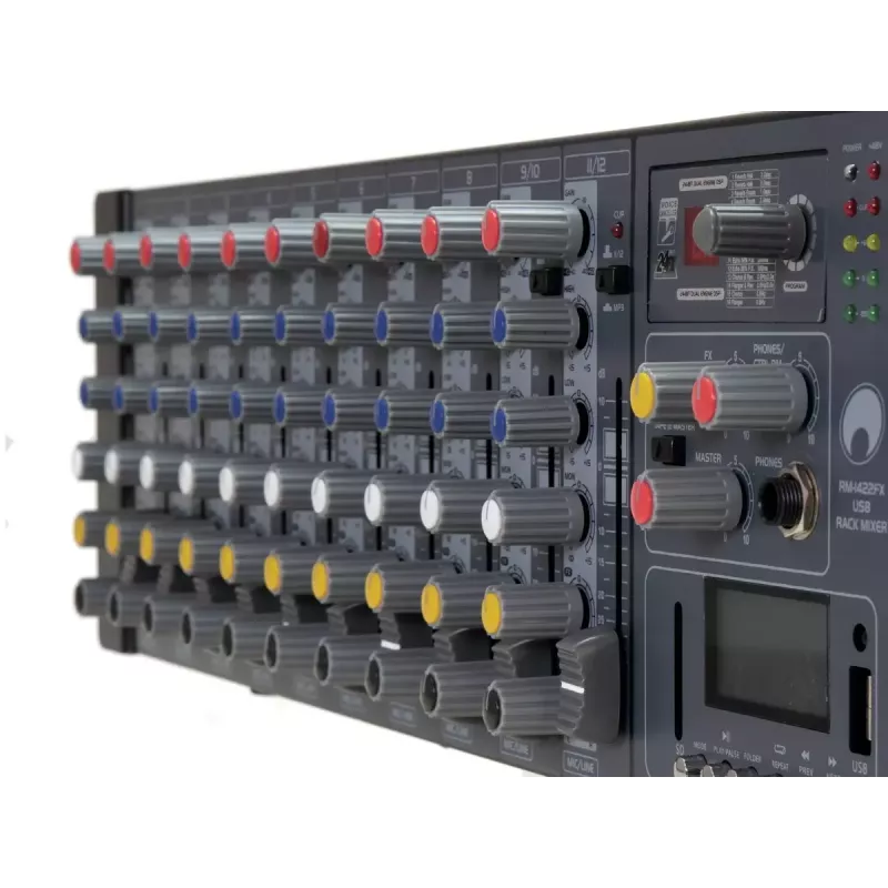 Mixer Omnitronic RM-1422FX 12 kanalen 20 - 20000 Hz zwart