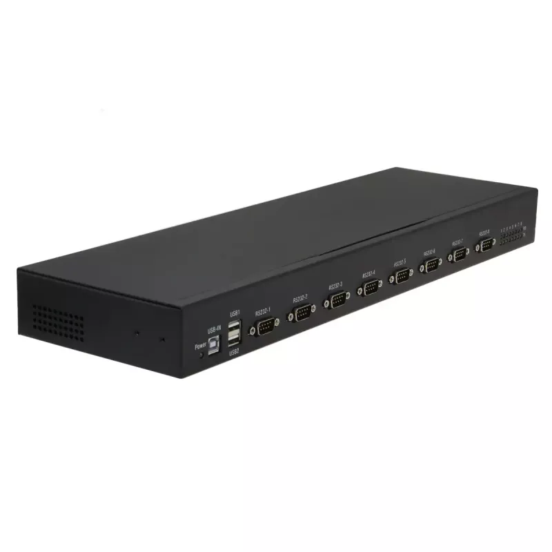 RealPower 284513 seriële omzetter/repeater/isolator USB 2.0 RS-232 zwart