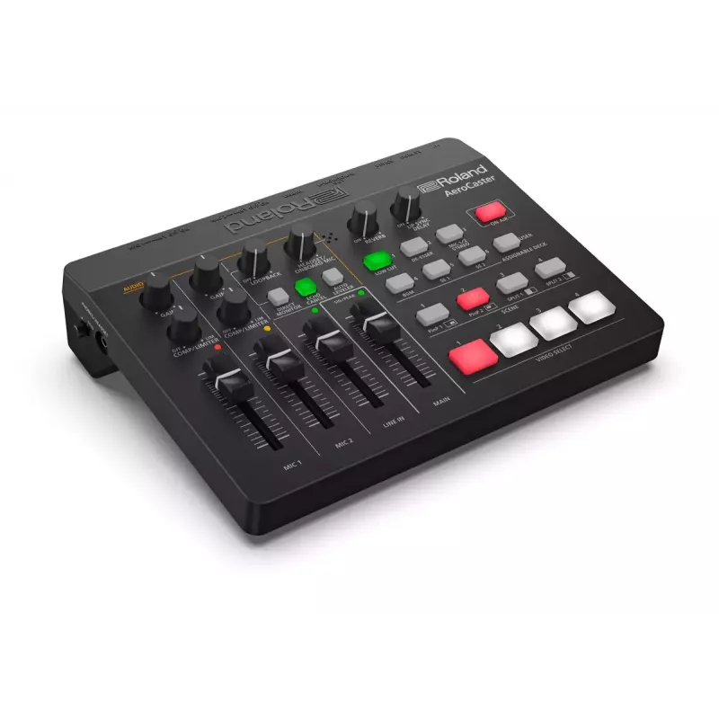 Audio-interface Roland AeroCaster zwart 24 bit 48 kHz Phantom Power 48 V