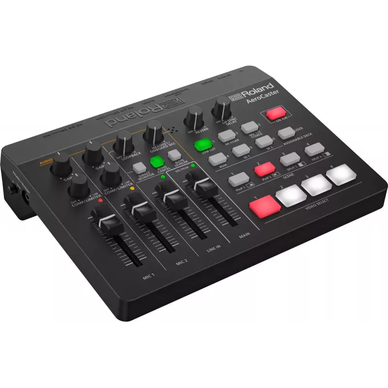 Audio-interface Roland AeroCaster zwart 24 bit 48 kHz Phantom Power 48 V