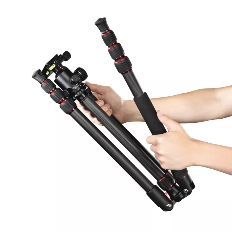 Hama Ramble II Duo Carbon statief smartphone/digitale camera 4 poten 8 kg draagvermogen