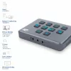 ACT dual HDMI-ingang USB-C videoswitcher 60Hz grijs