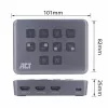 ACT dual HDMI-ingang USB-C videoswitcher 60Hz grijs