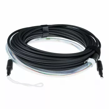 ACT 140 meter singlemode 9/125 OS2 binnen-/buitenkabel 24 vezels met LC-stekkers