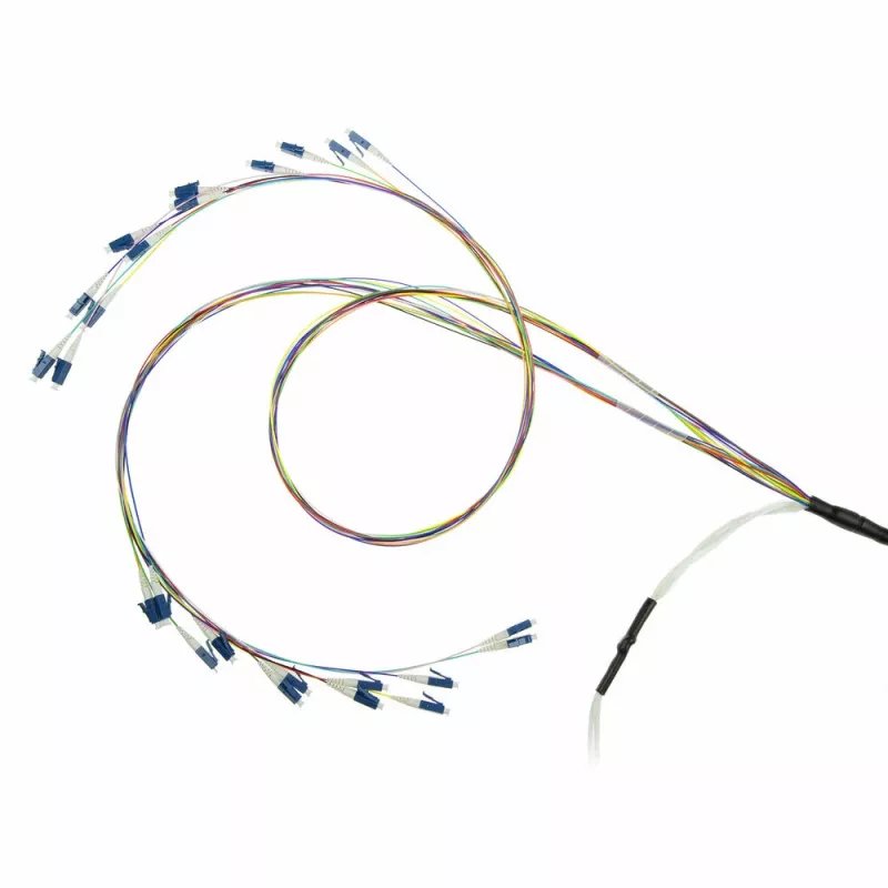 ACT 140 meter singlemode 9/125 OS2 binnen-/buitenkabel 24 vezels met LC-stekkers