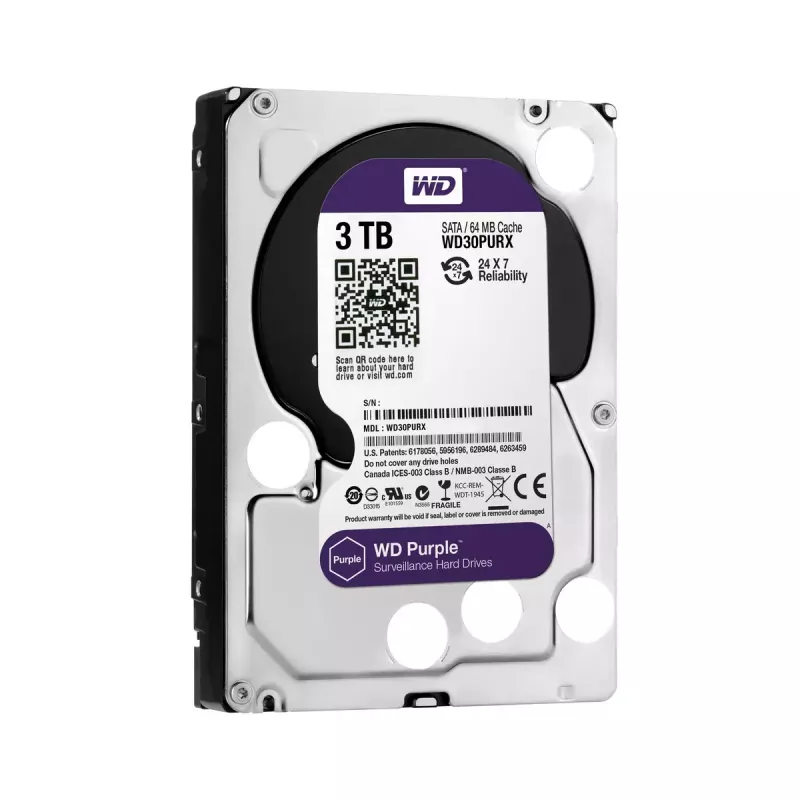 HDD Western Digital 3 TB 3,5 inch SATA WD30PURX