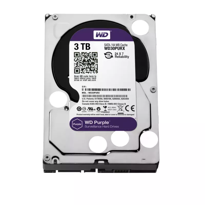 HDD Western Digital 3 TB 3,5 inch SATA WD30PURX