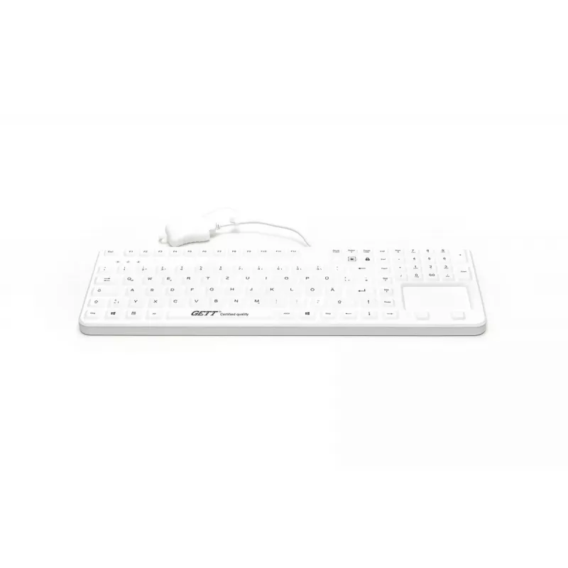 Toetsenbord GETT Cleantype Prime Touch+ USB Swiss wit