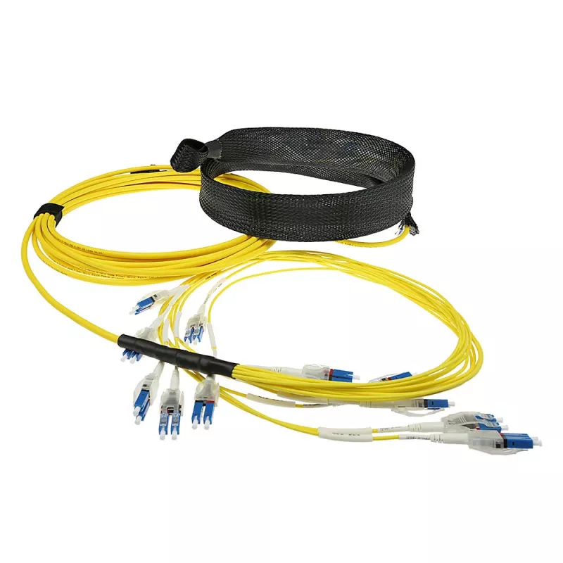 ACT 5m singlemode 9/125 OS2 voorgeassembleerde glasvezelkabel 24F LC polarity twist