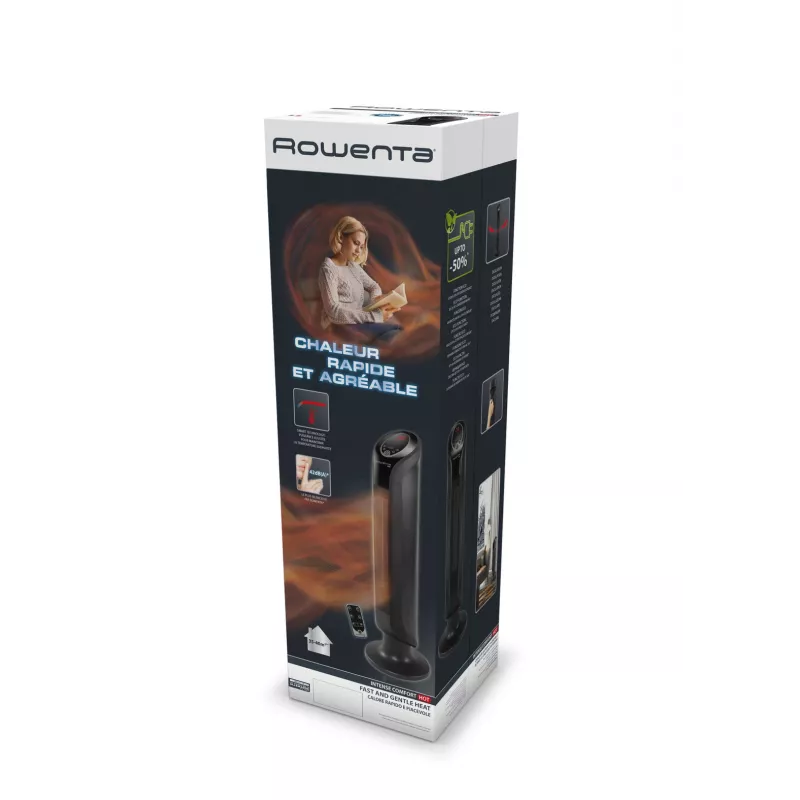 Rowenta Intense Comfort Hot SO9420 indoor zwart 2400 W ventilator-elektrische verwarming