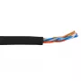 Patchkabel ACT CAT5E U/UTP Litze zwart 305 m