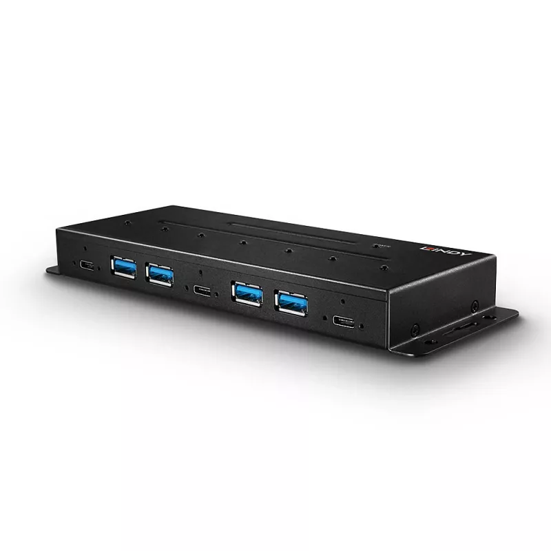 Lindy 7-poorts USB 3.2 Gen 2 metalen hub