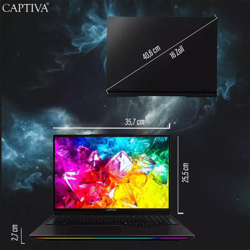 Laptop CAPTIVA 92034 16 inch Intel Core Ultra 9 32 GB SSD Windows 11 Pro