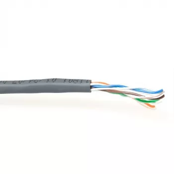 Kabel ACT CAT5E U/UTP PVC massief grijs 305 m