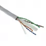 ACT Cat 6A U/UTP vaste installatiekabel, PVC Eca 23AWG grijs 305 meter