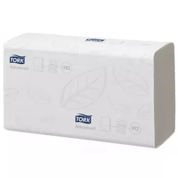 Papieren handdoeken Tork 471132 190 vel wit hoog absorberend