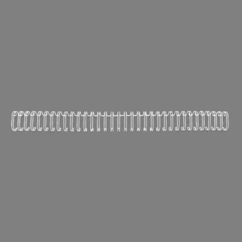 GBC WireBind-binderuggen 3:1 NO4 6 mm A4, wit, 3 vel, metaal, A4, 6 mm, 297 mm
