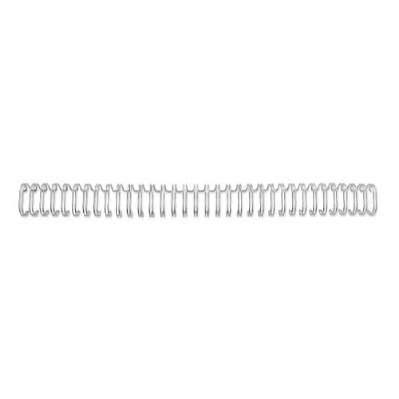 GBC draadbindkammen 3:1 NO4 6mm A4, zilver, 3 vel, metaal, A4, 6 mm, 320 mm