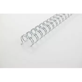 GBC WireBind-binderuggen 3:1 NO6 9,5 mm A4, zilver, 3 vel, metaal, A4, 9,5 mm, 316 mm