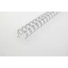 GBC WireBind bindrugken 5 mm, 34 ringen, A4, 35 vellen, zilver, 100 stuks (2101007E)