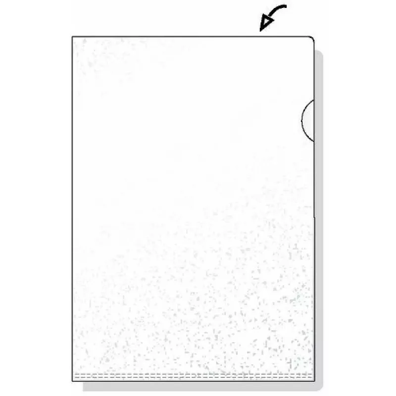 Rexel Embossed A4 L-map transparant (100), A4, polypropyleen (PP), transparant, 100 st., 221 mm, 311 mm