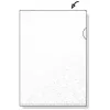 Rexel Embossed A4 L-map transparant (100), A4, polypropyleen (PP), transparant, 100 st., 221 mm, 311 mm