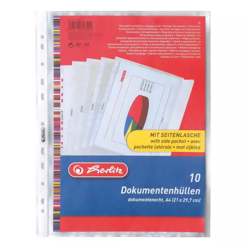 Map Herlitz 5896204 polypropyleen (PP) transparant A4