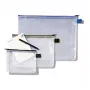 Rexel netzak met zwarte rits A5, PVC, 31 g, zwart, transparant