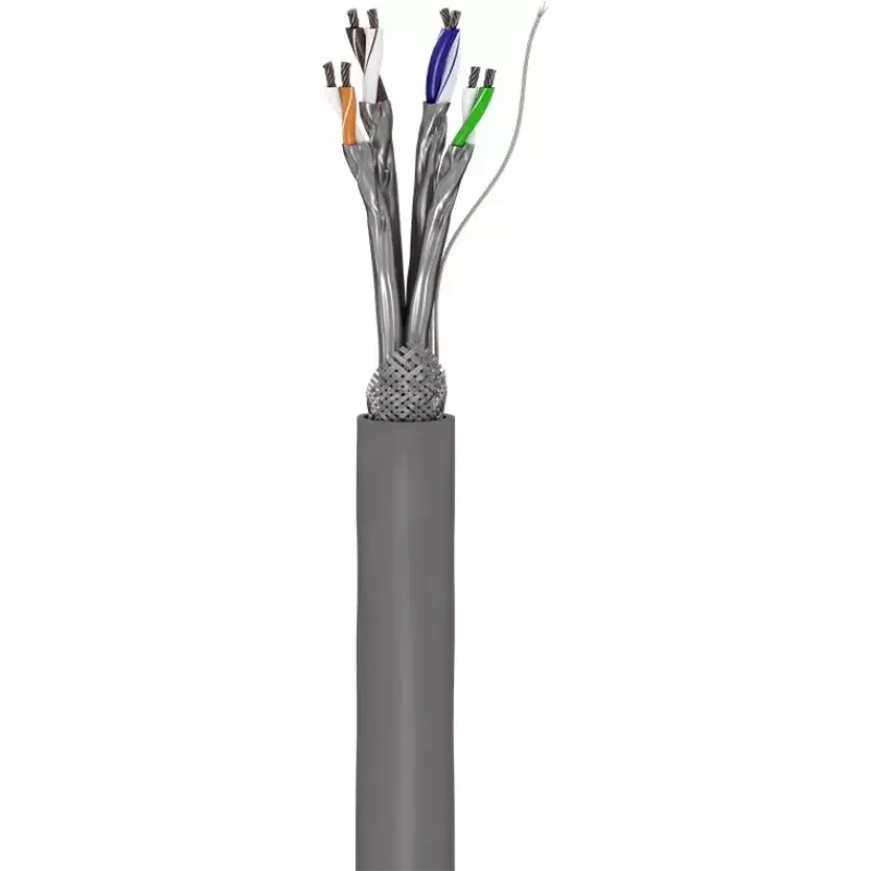 Netwerkkabel Goobay CAT 6 S/FTP PiMF grijs 305m