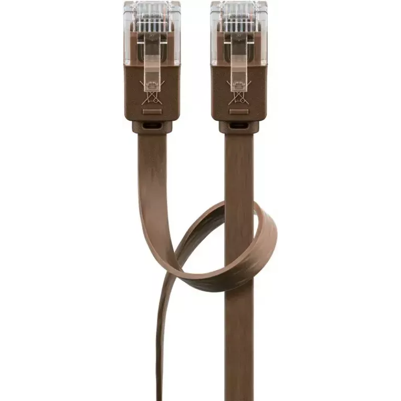 Netwerkkabel Goobay 95896 3m Cat6 U/UTP bruin