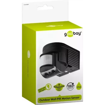 Wandmontagesensor Goobay zwart 96001
