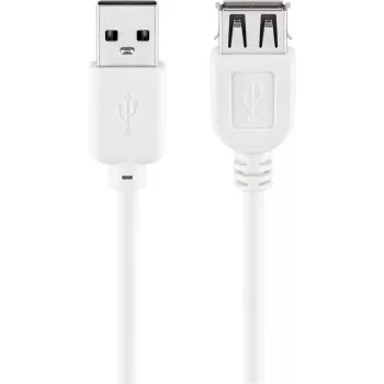 USB-verlengkabel Goobay 96197 0,6 m wit