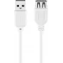 USB-verlengkabel Goobay 96197 0,6 m wit