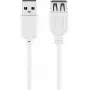 USB 2.0 Hi-Speed-verlengkabel Goobay 96198 1,8 m wit