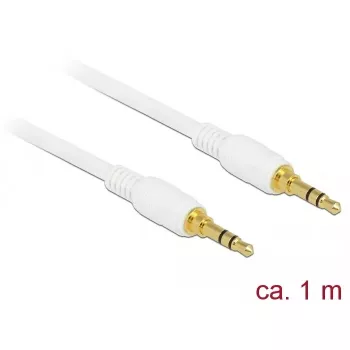 Audiokabel DeLOCK 85548 1m 3,5mm wit